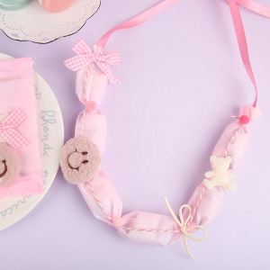 핑크 스마일 사탕목걸이 만들기 DIY 키트